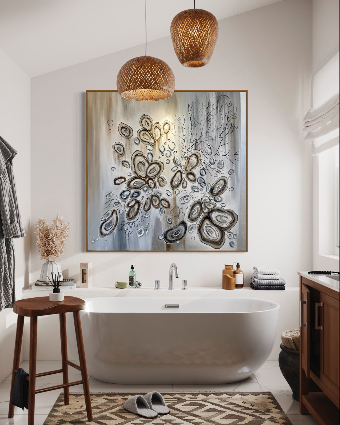 Oysters 60x60 inches