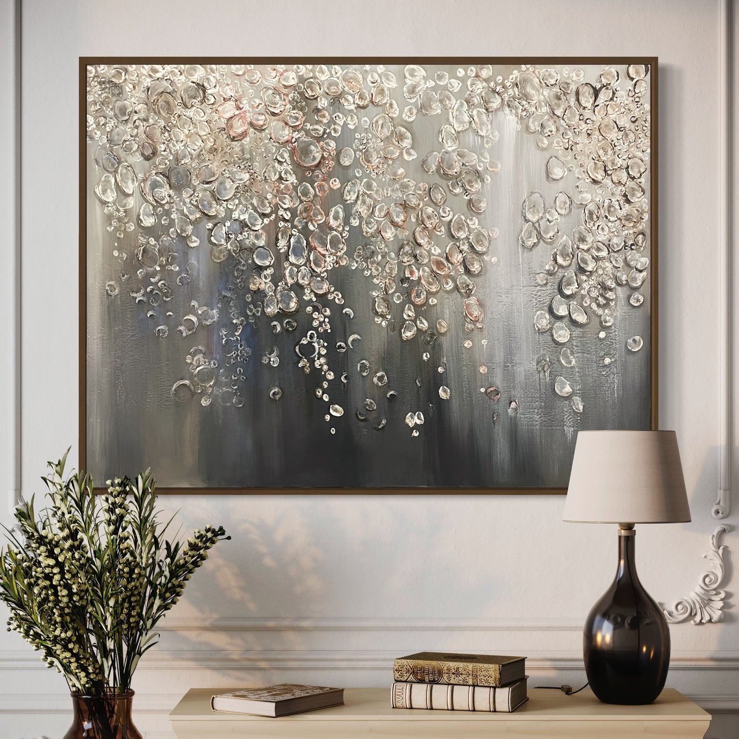 Seashells Painting 36x48 inches Beige