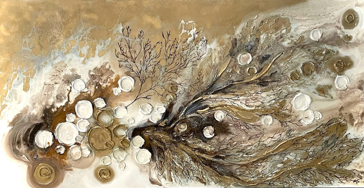 Gold Seafan 36x72 Inches