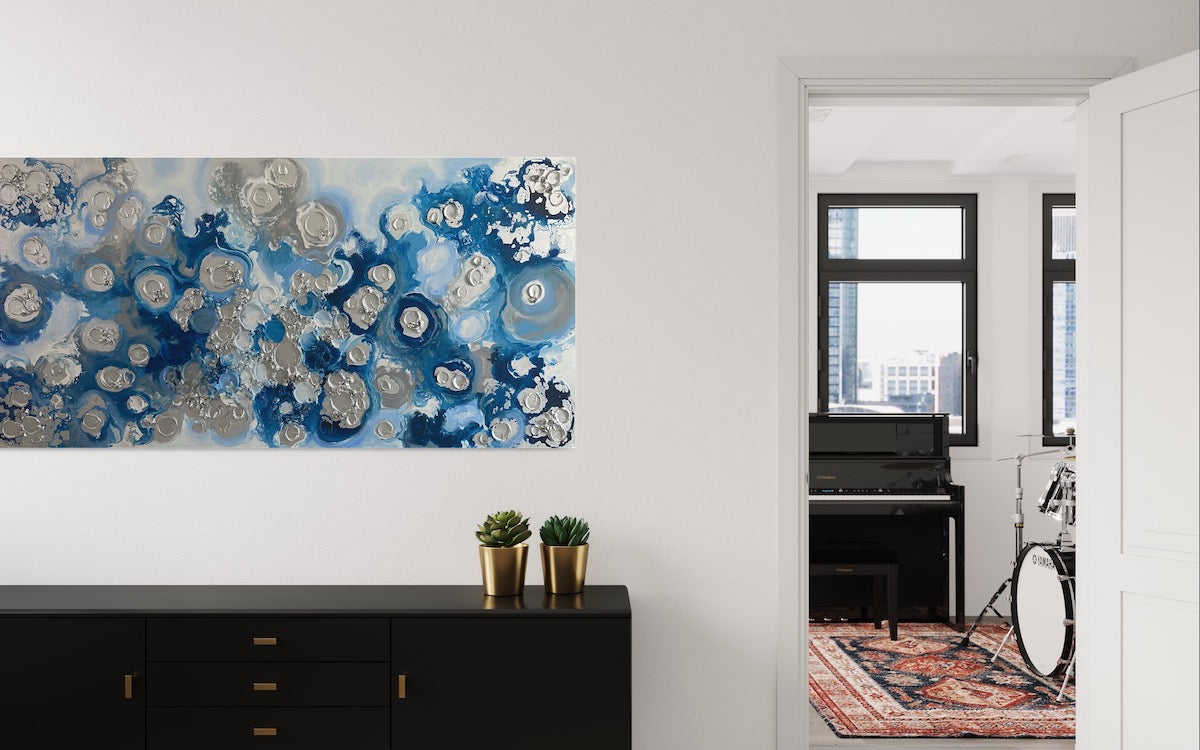 Abstract Blue Art