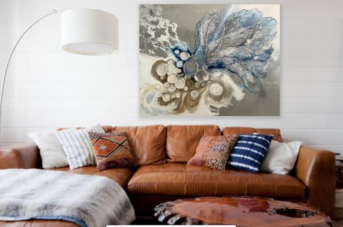 Blue Taupe Art
