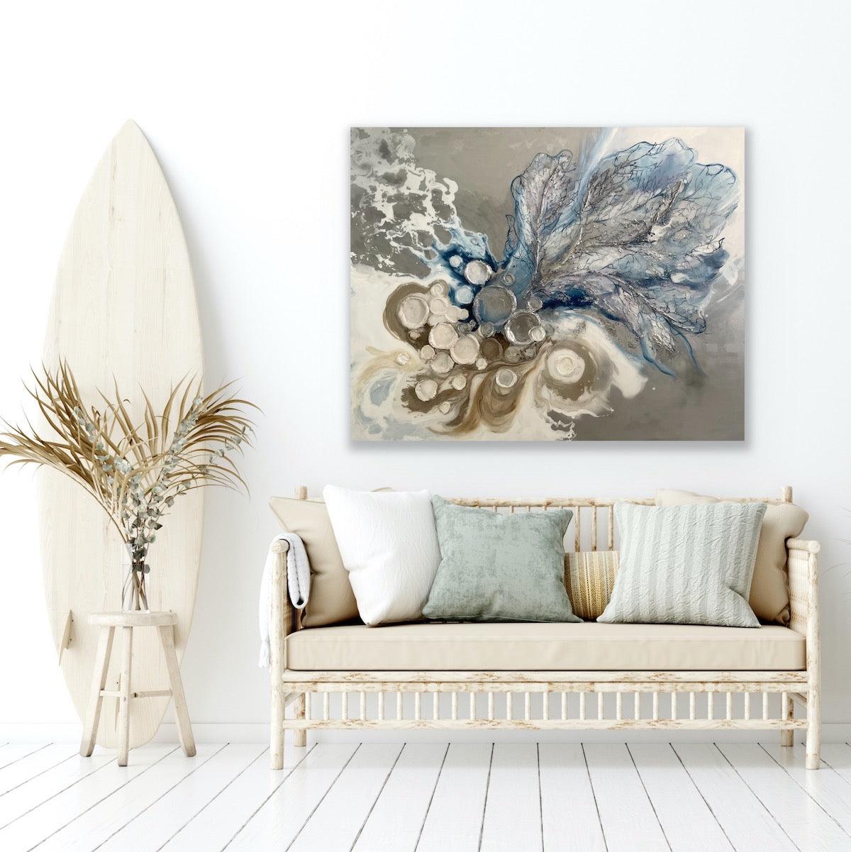Blue Taupe Painting