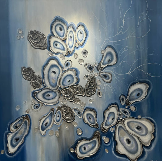 Fragments of the Ocean 60x60 inches