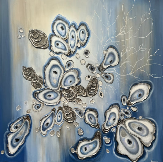 Fragments of the Ocean 60x60 inches