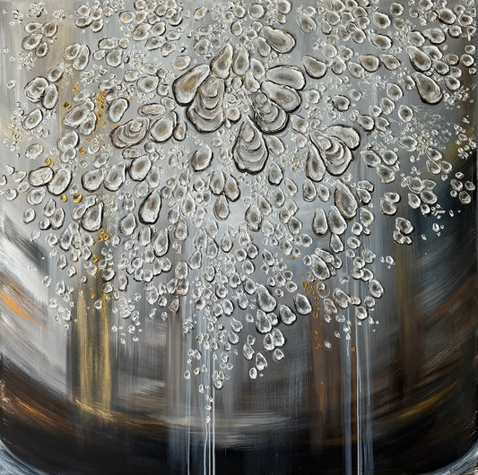 Sunset on The Dock 60x60 inches