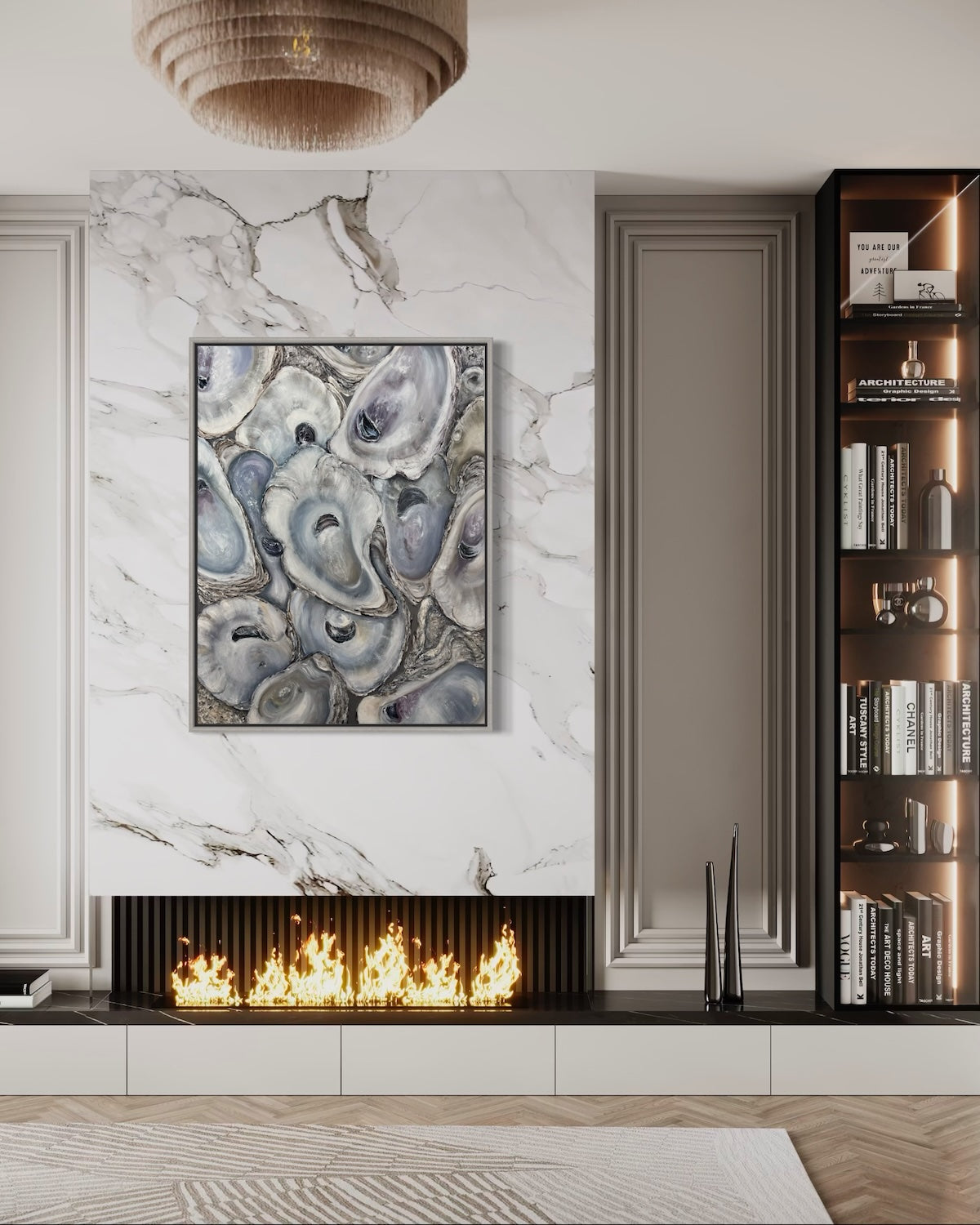 Oysters Painting 48x36 inches