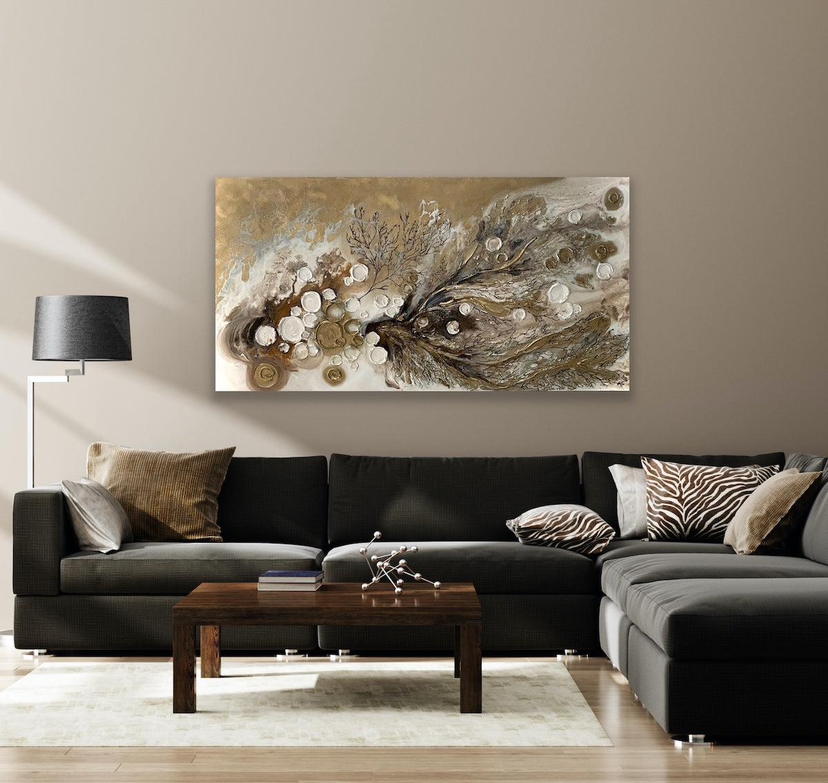 Gold Seafan 36x72 Inches