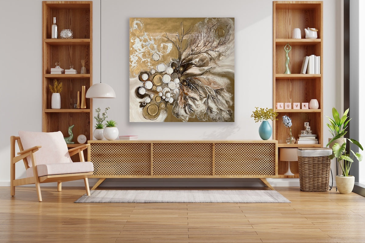 Gold Painting Living Room